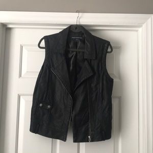 FRENCH CONNECTION Leather Vest
